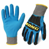 Ironclad Performance Wear Knit Work Glove,M,Blue,HPPE,PR KKC5BWP-03-M