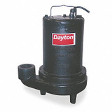 Dayton 1/2 HP Effluent Pump,No Switch Included  4LE10