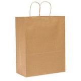 Sim Supply Shopping Bag,Merchandise,Brown,PK250  87128