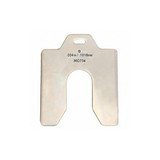 Sim Supply Slotted Shim,Tabbed,0.004" Thk,3" L,PK20  36D734