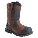 Avenger Safety Footwear Wellington Boot,M,7,Brown,PR A7896