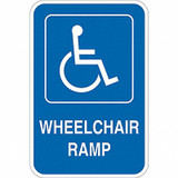 Lyle ADA Handicapped Parking Sign,18" x 12"  T1-1131-DG_12x18
