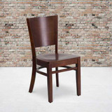 Lacey Series Solid Back Walnut Wood,PK2