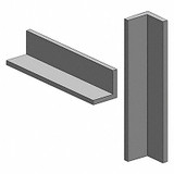 Sim Supply 90 Degree Angle Stock,SS,7 ft Overall L  4A.25X1.5-84