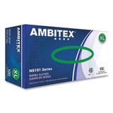 AMBITEX® N5101 SERIES POWDERED NITRILE GLOVES, X-LARGE, BLUE, 100/BOX NXL5101