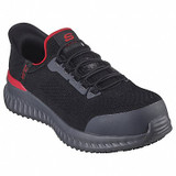 Skechers Athletic Shoe,W,7,Black,PR  200206W BKRD Size 7