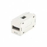 Panduit Coupler,1P,0.71in H,1.36in L,USB 2.0/1.1  CMUSBAAEI