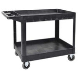 Luxor Utility Cart,(2) Shelf,Heavy Duty,SP5 XLC11SP5-B