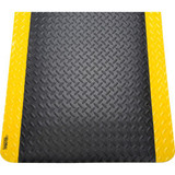 Global Industrial Diamond Plate Anti Fatigue Mat 15/16"" Thick 4'W x 6'L Black/Y