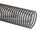 Flexaust Co Ducting Hose,25 ft L,Black/Clear  3504040025