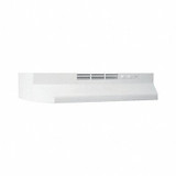 Broan Non-Ducted Range Hood,White,6" H,21" W  BUEZ121WW