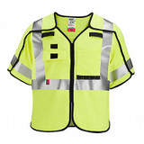 Milwaukee Tool Safety Vest,Polyester,Yellow,S/M 48-73-5331