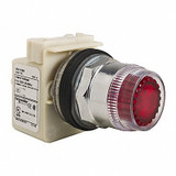 Schneider Electric Illum Push Button Operator,30mm,Red 9001K1L1R