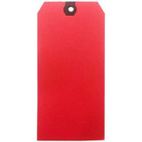 Sim Supply Blank Shipping Tag,Paper,Red,PK500  61KT87