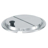 Vollrath Hinged Inset Cover,0.87 in H,Silver 47486