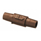 Hubbell Double Connector,300/400AC/DC,Brn  HBLDFBN