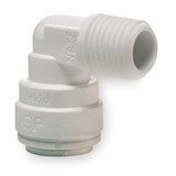John Guest 90 Elbow,Polypropylene,Pk10 PP480822W-PK10