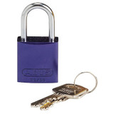 Brady Lockout Padlock,KD,Purple,1-7/16"H  133277