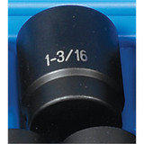 Grey Pneumatic Impact Socket,1-3/16",1/2"D,12pt. 2138R