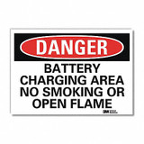 Lyle Danger Sign,7inx10in,Reflective Sheeting U3-1126-RD_10X7