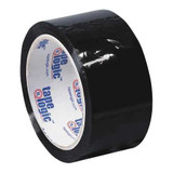 Tape Logic Carton Sealing Tape,2x55 yd.,Black,PK6 T90122BK6PK