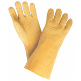 Mcr Safety Gloves,Latex,S,12 in. L,Crinkle,PR 6845S