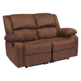 Flash Furniture Recliner Loveseat,Harmony,Microfiber,Brn BT-70597-LS-BN-MIC-GG