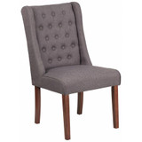 Flash Furniture Parsons Tufted Chair,Gray Fabric QY-A91-GY-GG