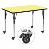 Activity Table,Rectangle,Yellow,36"x72"