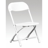 Flash Furniture Kids Folding Chair,White Y-KID-WH-GG