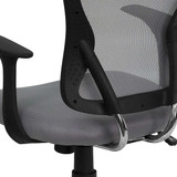 Flash Furniture Mid-Back Task Chair,Gray H-8369F-GY-GG