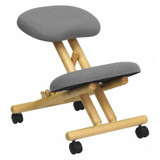 Flash Furniture Mobile Wood Kneeler Chair,Gray WL-SB-101-GG