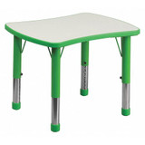 Preschool Table,Green,21-7/8"x26-5/8"