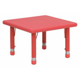 Flash Furniture Preschool Activity Table,Square,Red YU-YCX-002-2-SQR-TBL-RED-GG