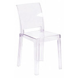Flash Furniture Ghost Chair w/Clear Square Back OW-SQUAREBACK-18-GG