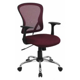 Flash Furniture Mid-Back Task Chair,Burgundy H-8369F-ALL-BY-GG