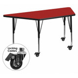 Activity Table,Trapezoid,Red,30"x60"