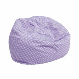 Flash Furniture Lavender Dot Bean Bag Chair DG-BEAN-SMALL-DOT-PUR-GG