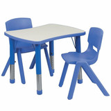 Activity Table w/2 Chairs,Blu,21"x26"