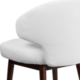 Flash Furniture White Leather Side Chair BT-2-WH-GG