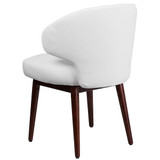 Flash Furniture White Leather Side Chair BT-2-WH-GG