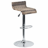 Flash Furniture Wicker Adjustable Height Stool DS-712-GG