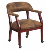 Flash Furniture Brown Microfiber Guest Chair B-Z100-BRN-GG