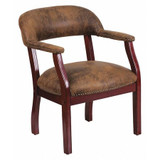 Flash Furniture Brown Microfiber Guest Chair B-Z105-BRN-GG