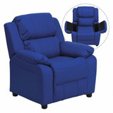 Flash Furniture Blue Vinyl Kids Recliner BT-7985-KID-BLUE-GG