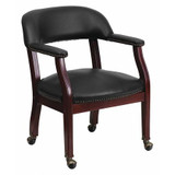 Flash Furniture Black Vinyl Guest Chair B-Z100-BLACK-GG