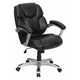 Flash Furniture Black Mid-Back Task Chair GO-931H-MID-BK-GG