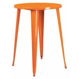 Flash Furniture Orange Metal Bar Table,30RD CH-51090-40-OR-GG