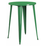 Flash Furniture Green Metal Bar Table,30RD CH-51090-40-GN-GG