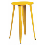 Flash Furniture Yellow Metal Bar Table,24RD CH-51080-40-YL-GG